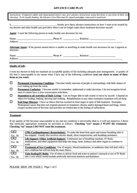 soce form downloadable|Advance Care Planning .